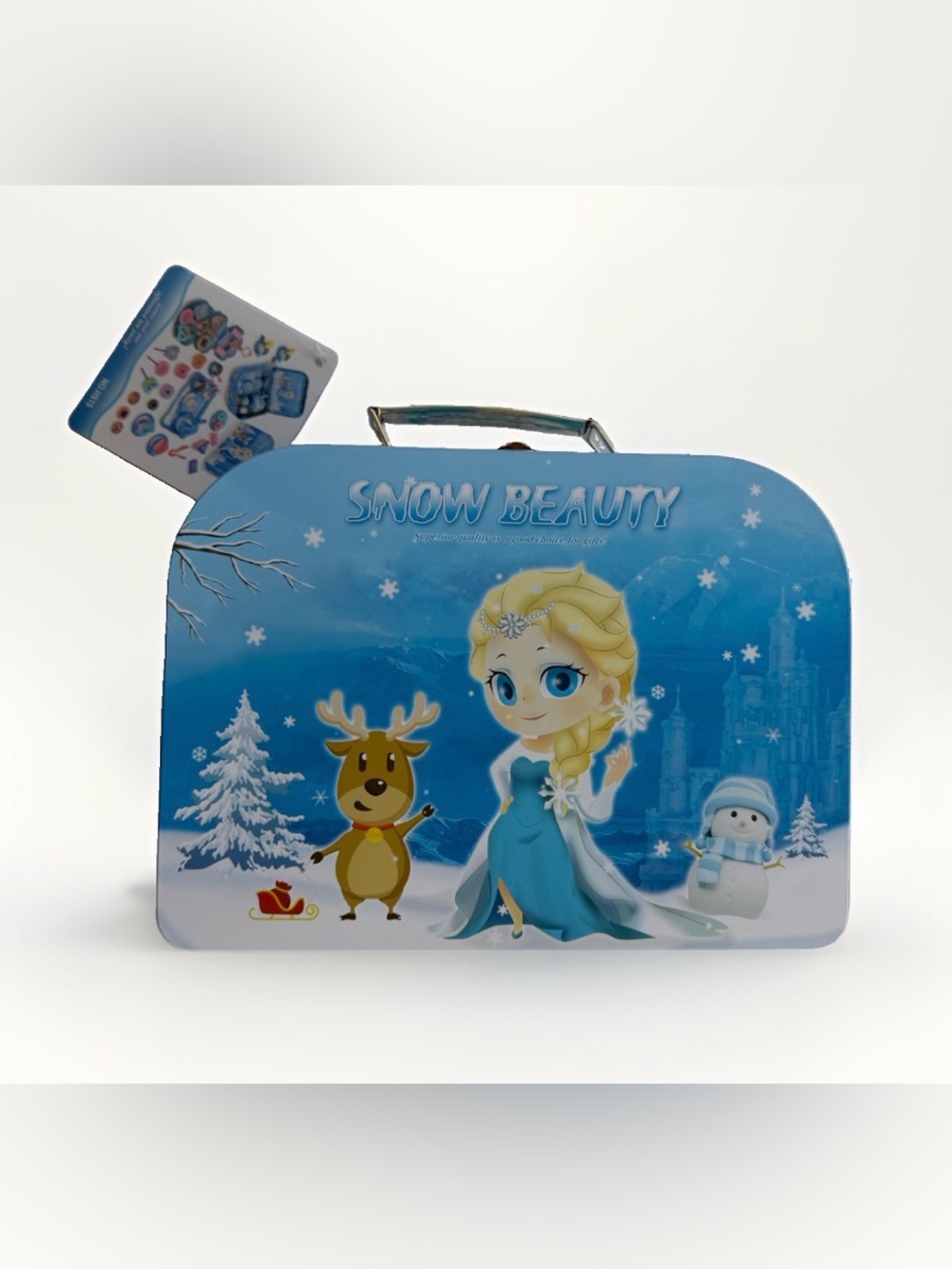 Snow Beauty Tea Party Set Tin Case Pretend Play Food Kitchen Toy Princess NEW